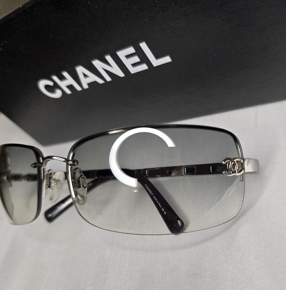EUC Chanel CC Women's Gradient Rimless Sunglasses! - Picture 13 of 16